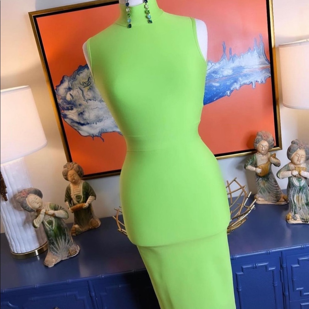 Neon midi dress